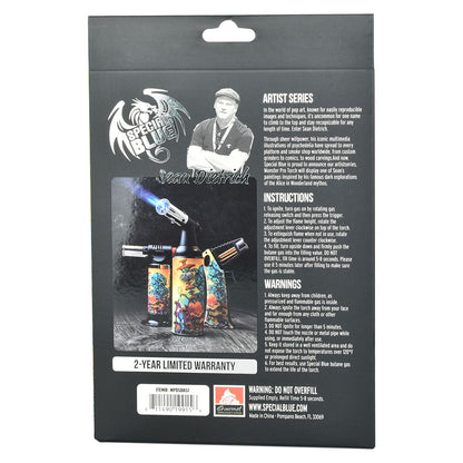 Special Blue Sean Dietrich Monster Pro Torch Lighter - 8"