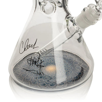 Cheech & Chong® Glass | 15" 7mm Thick Fibonacci Beaker Base Water Pipe [CC163]