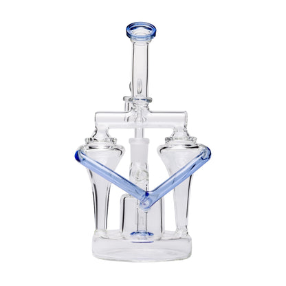 Human Grade Dualing Recycler Glass Rig Water Pipe