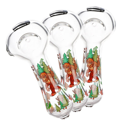 Pulsar Grumpy Bigfoot Glass Spoon Pipe - 4.5" 3ct
