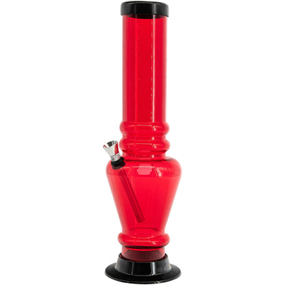 Acrylic Vase Base Bong  12"