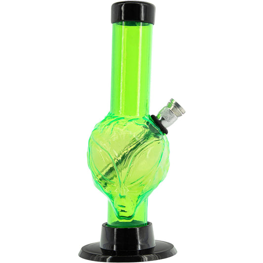 Mini Skull Acrylic Bong - 6" Tall - Multiple Colors