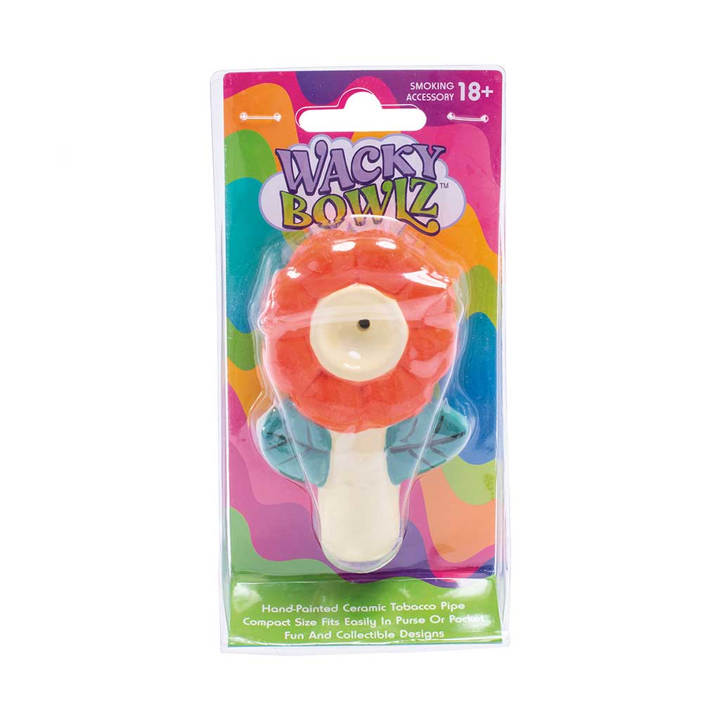 FLOWER CERAMIC PIPE - WACKY BOWLZ
