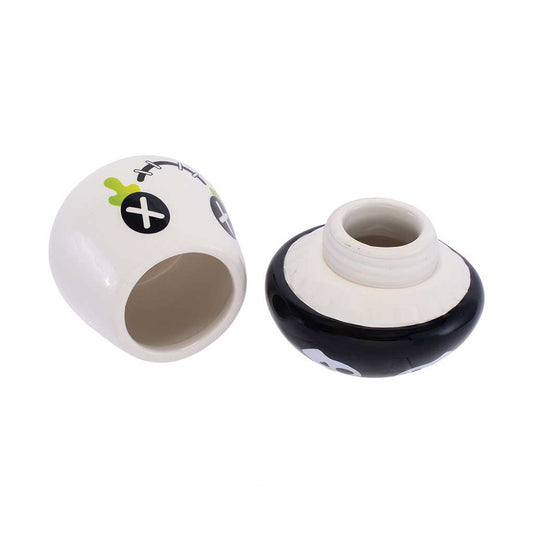 MUSHROOM SKULL STASH JAR