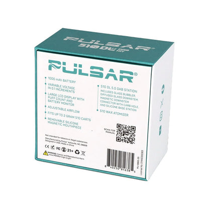 Pulsar DL 5.0 Bubbler D•a•b Kit with Wa.x A.tom.izer - 1000mAh / Black