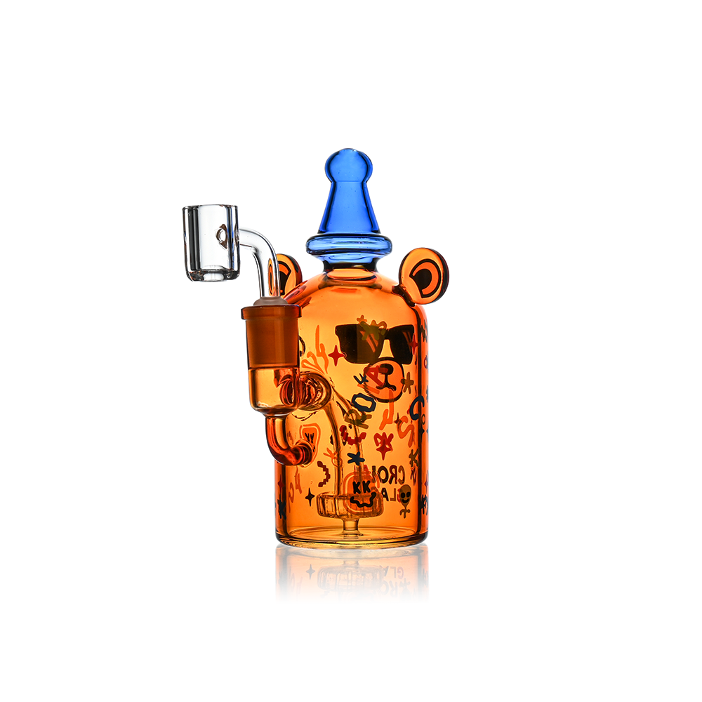 Cool Teddy Bear D@b R°g with Showerhead Perc | Croia Glass