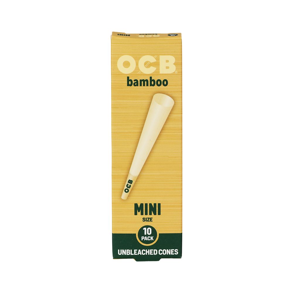 OCB Unbleached Bamboo Pre-Rolled Cones | 24pk Display