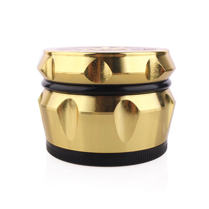 VINTAGE ALUMINUM EMBOSSED HERB GRINDER