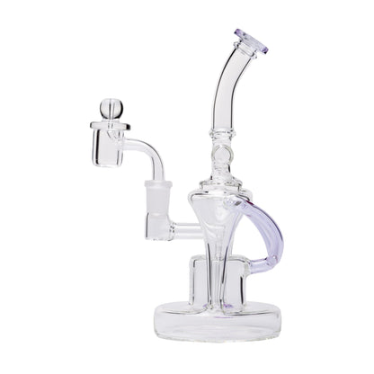 Human Grade Dualing Recycler Glass Rig Water Pipe