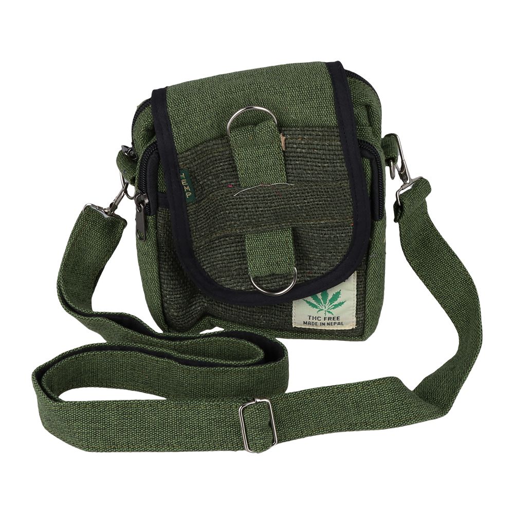 Himalayan Hemp Passport Bag - 8" x 6" / Colors Vary