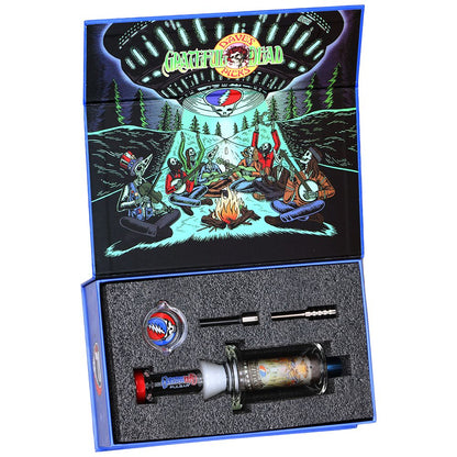 Grateful Dead x Pulsar Inside Print Vapor Vessel & SYF Dab Dish - 9.25" / UFO Jam