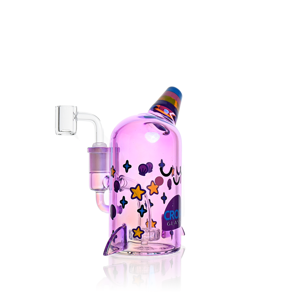 Cute Narwhal D@b R|g – Mini Showerhead Perc R°g | Croia Glass