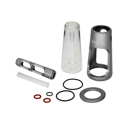 ONGROK Portable Glass Aluminum Bubbler Pipe