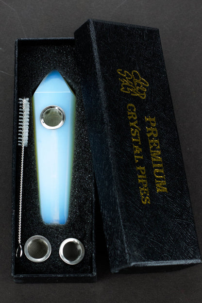 Acid Secs - Plain Natural Opal Smoking Pipe