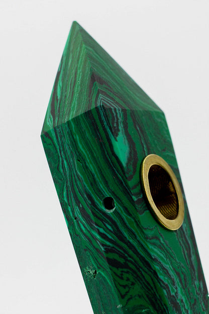 Acid Secs - Crystal Stone Smoking Pipe with choke hole