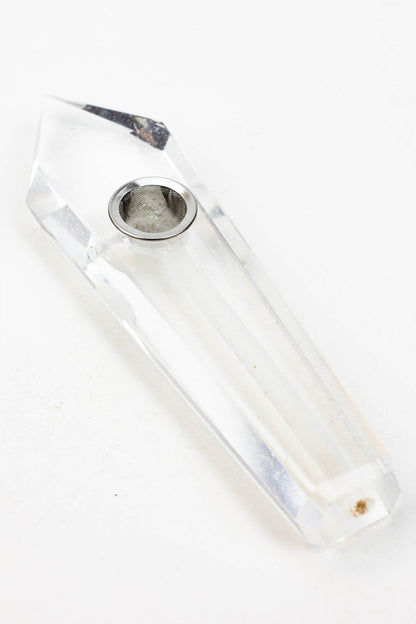 Acid Secs - Crystal Stone Smoking Pipe with choke hole
