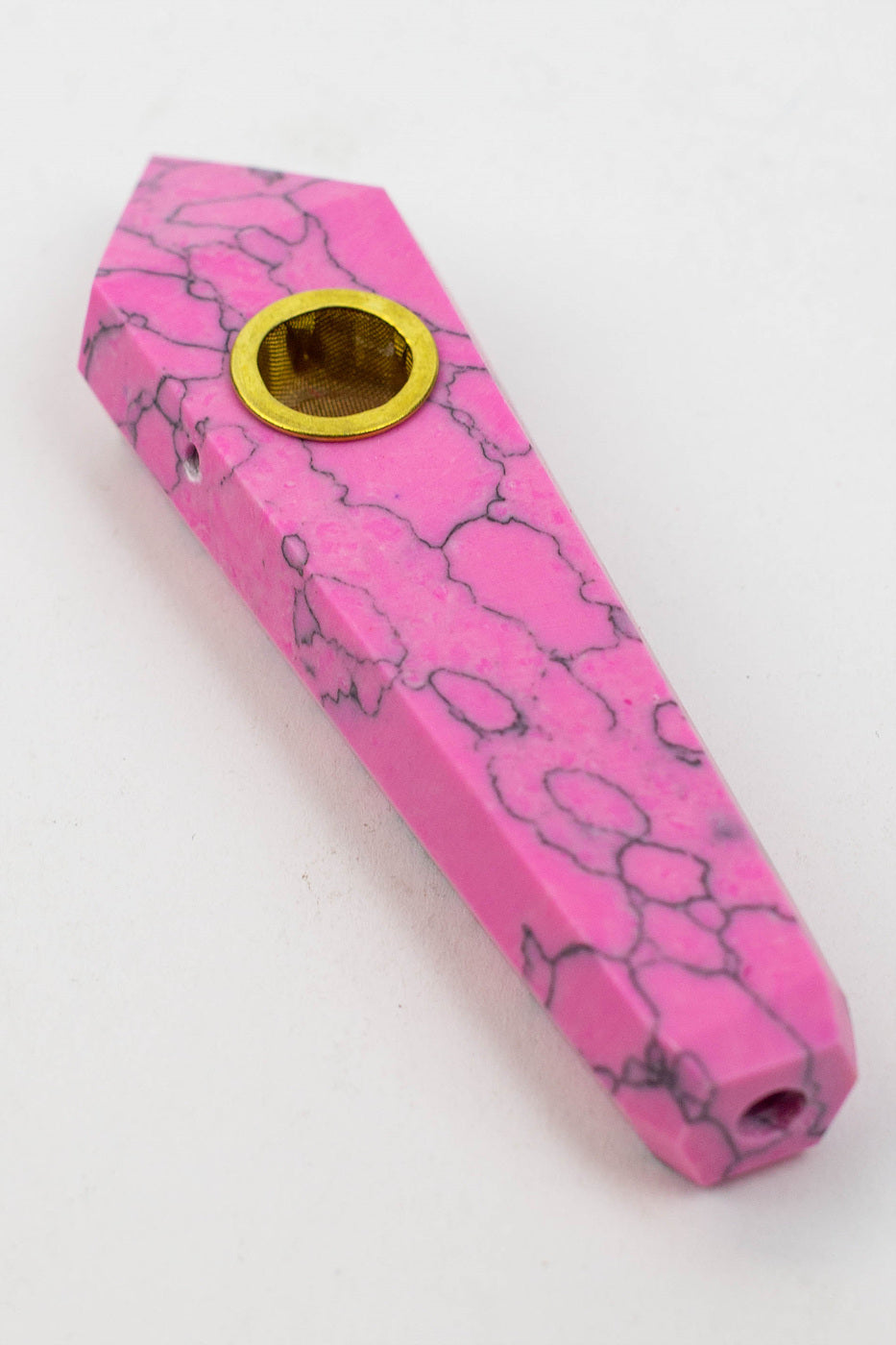Acid Secs - Crystal Stone Smoking Pipe with choke hole