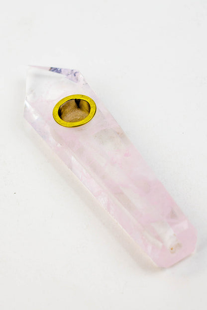 Acid Secs - Crystal Stone Smoking Pipe without choke hole