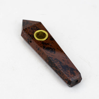 Acid Secs - Crystal Stone Smoking Pipe with choke hole