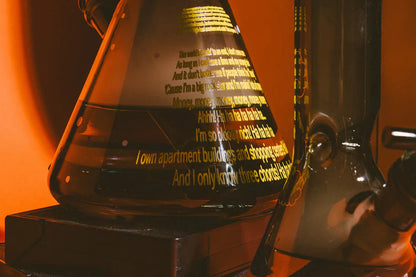 Cheech & Chong® Glass | 10" Stoners in Space Beaker Base Water Pipe [CC157]