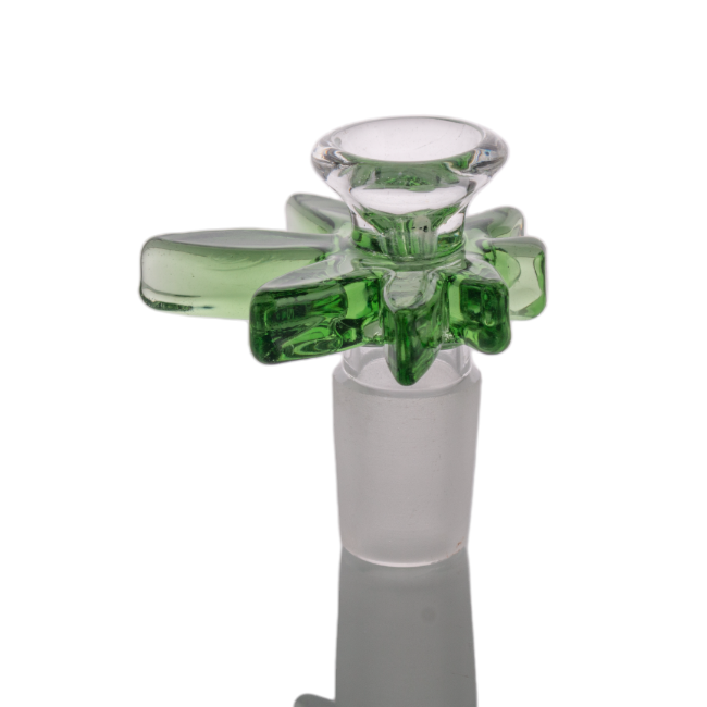 CaliConnected Hemp Leaf Bowl Piece - 14/18mm Male