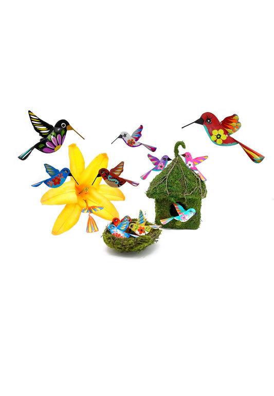 Colibrí Bowl Pokers - hummingbird-shaped accessories
