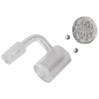 Glasshouse Trippy Etched Bangers (14mm, 90°)