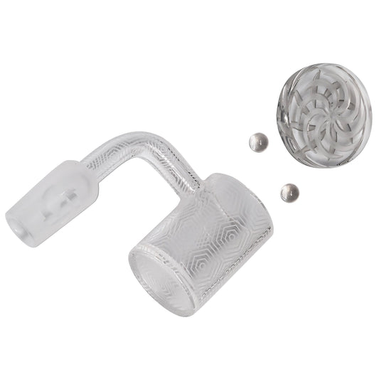 Glasshouse Trippy Etched Bangers (14mm, 90°)