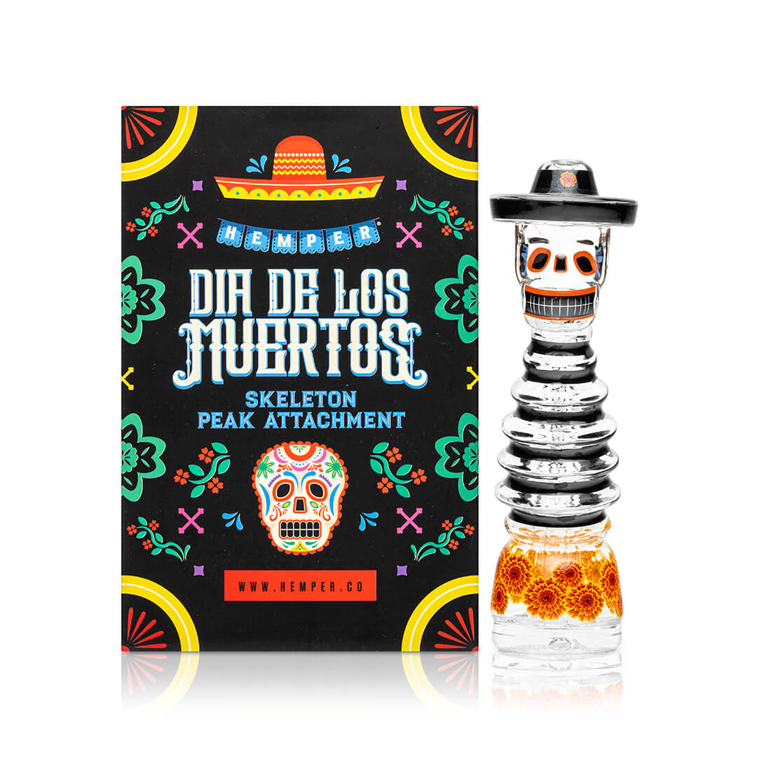Hemper Día De Los Muertos Puffco Peak Glass Top