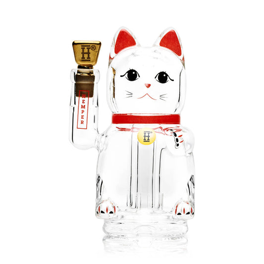 Hemper Lucky Money Cat Puffco Peak Glass Top