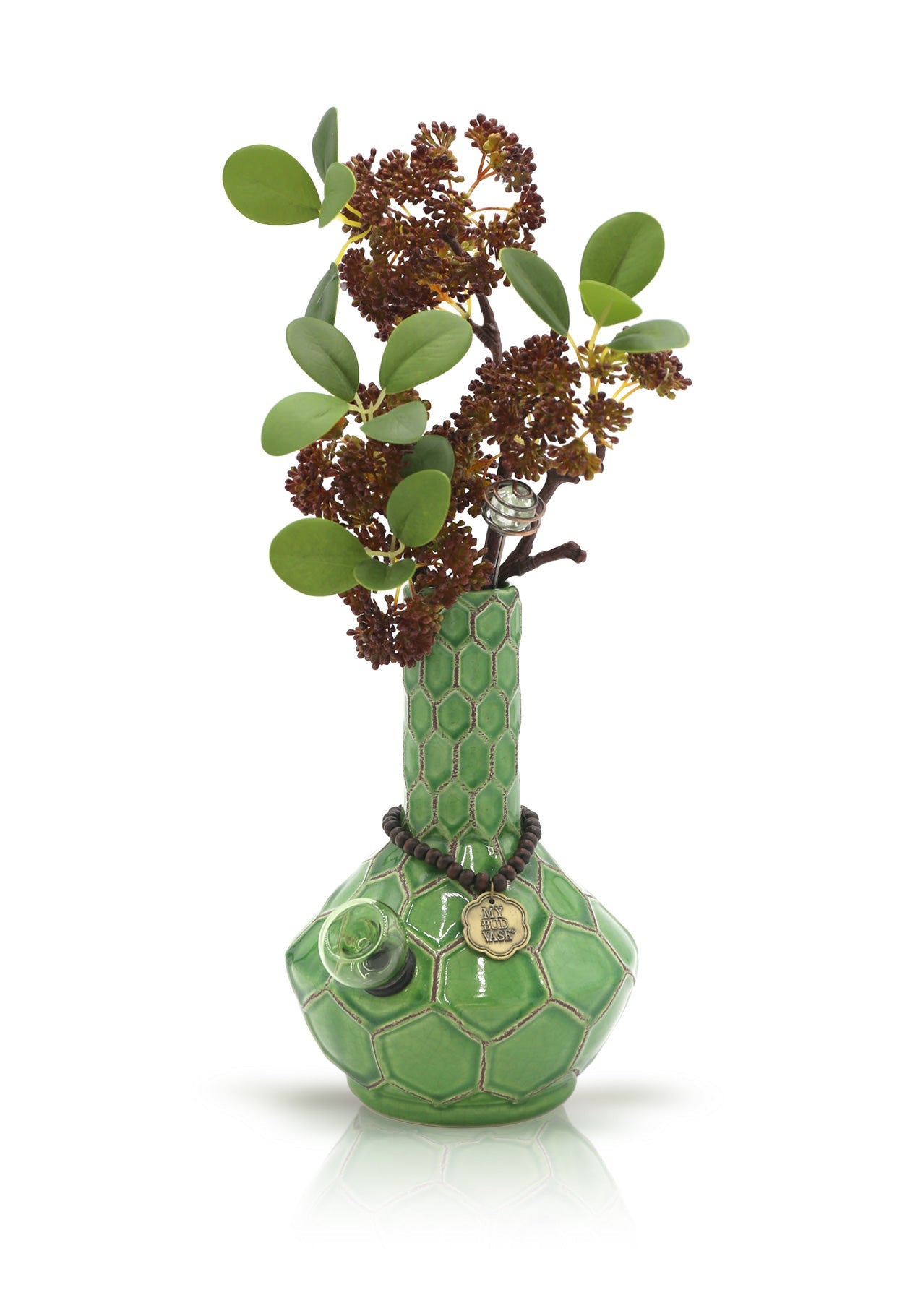 Turtle Vase Bong - tortoiseshell ceramic