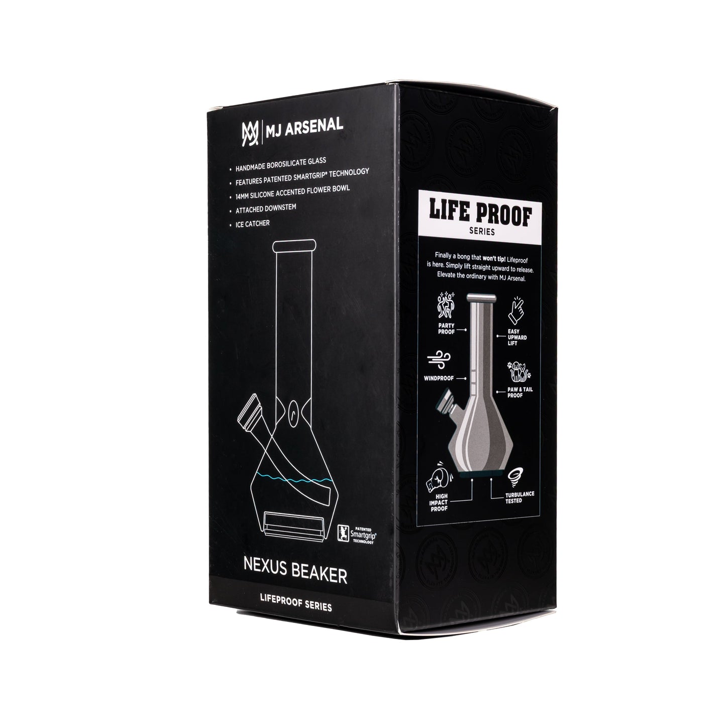 MJ Arsenal 10” Spill-Proof Nexus Bong w. Suction Cup Base