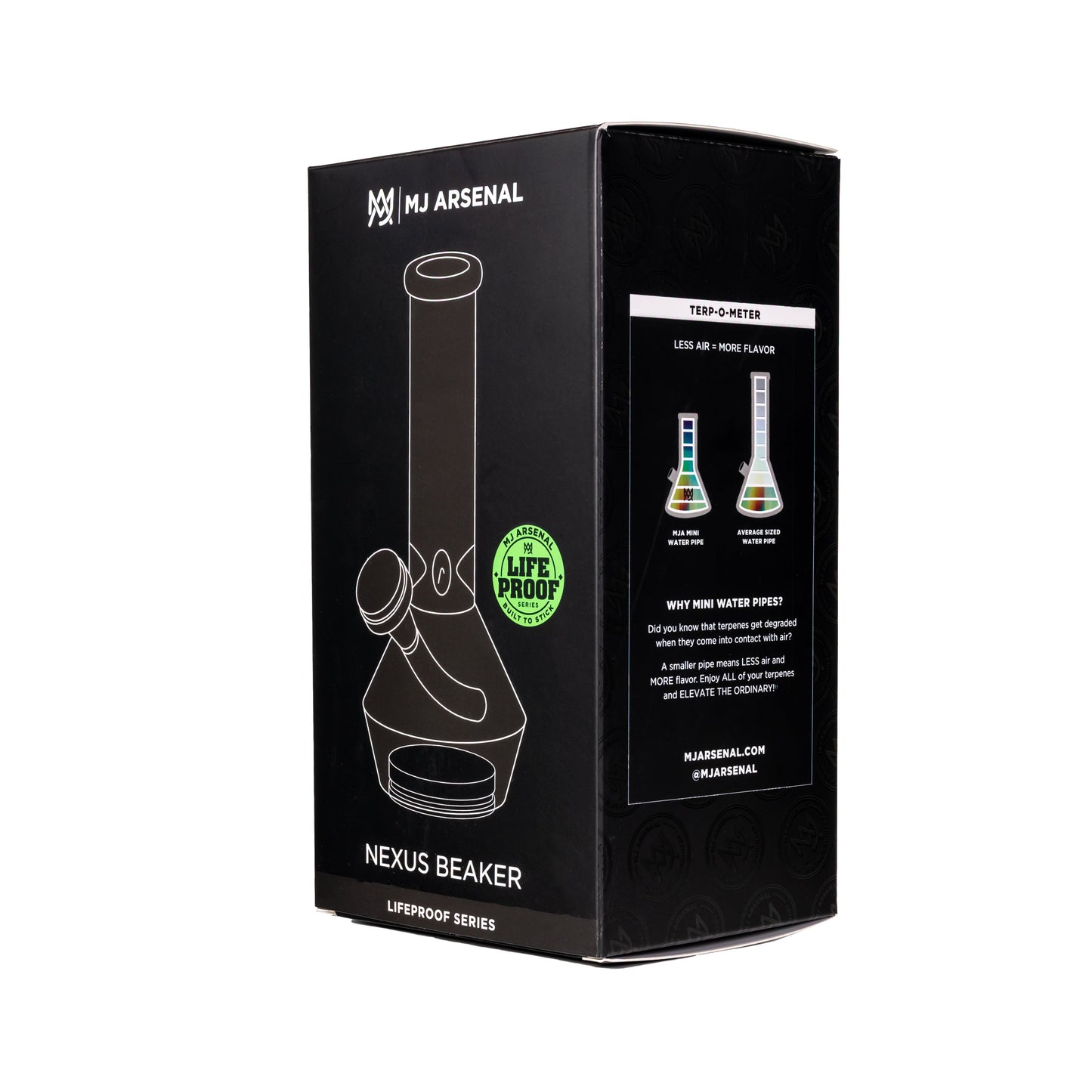 MJ Arsenal 10” Spill-Proof Nexus Bong w. Suction Cup Base