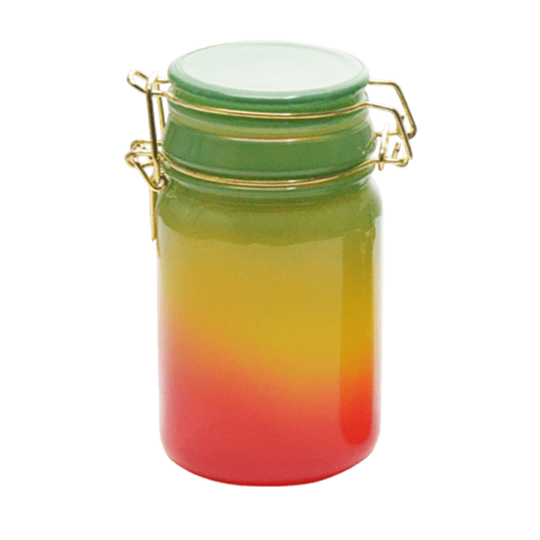 Rainbow Color Glass Storage Jars