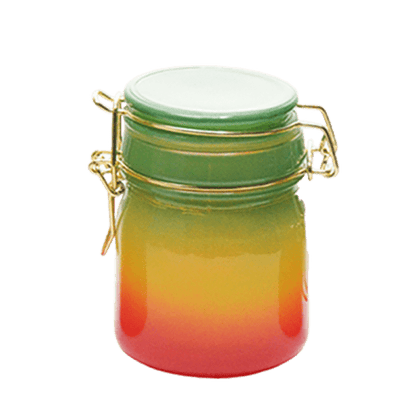 Rainbow Color Glass Storage Jars