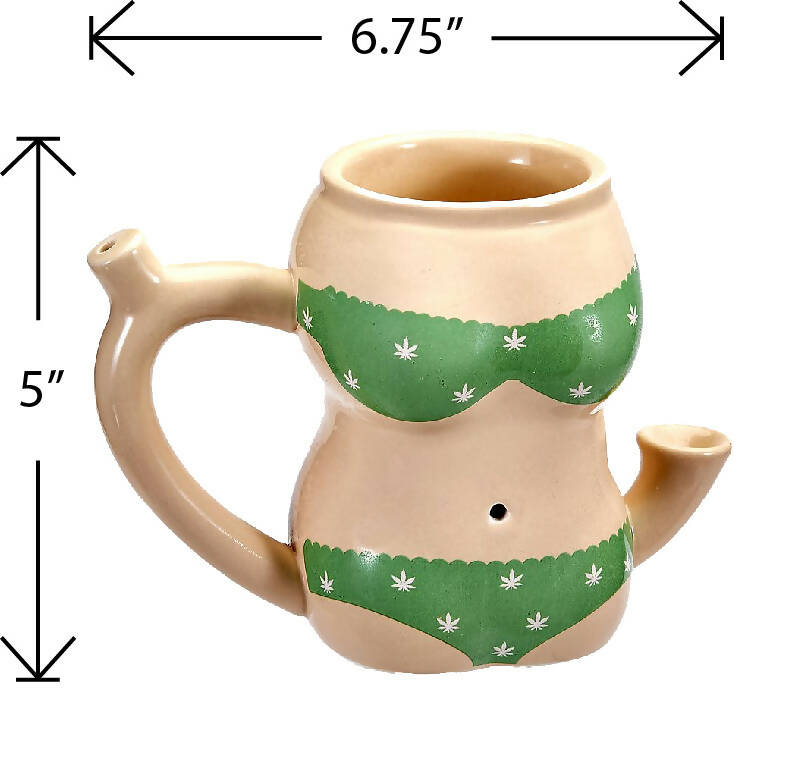 Roast & Toast Mug Pipe - Green Bikini