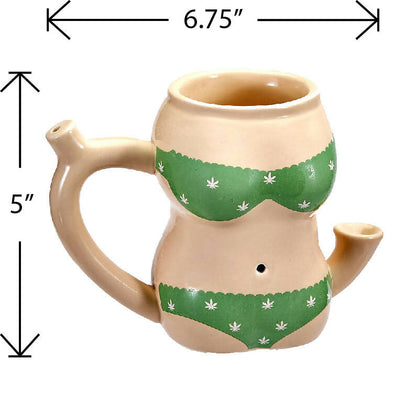 Roast & Toast Mug Pipe - Green Bikini