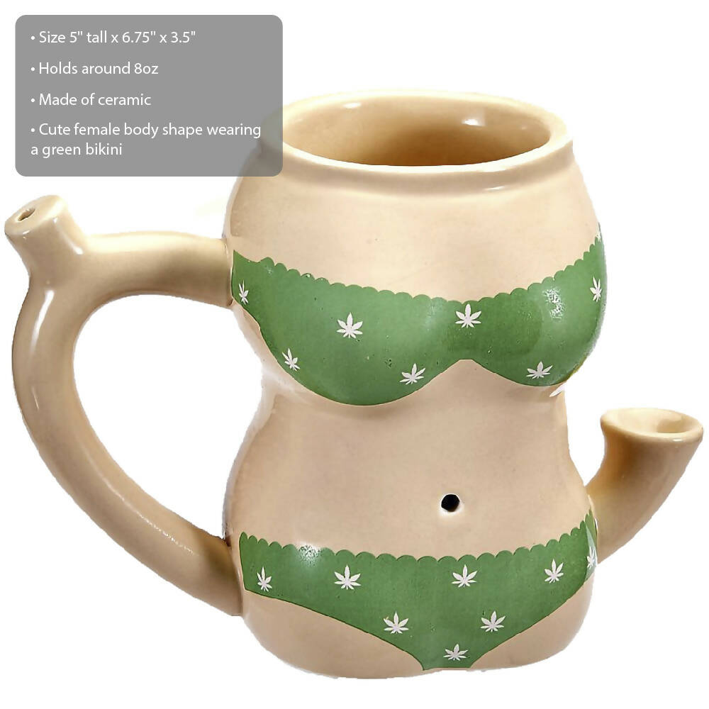 Roast & Toast Mug Pipe - Green Bikini