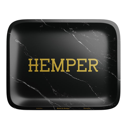 HEMPER - Luxe Black Marble Rolling Tray