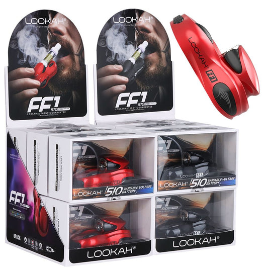 Lookah FF1 Race Car Variable Voltage 510 Vape Battery - 6ct