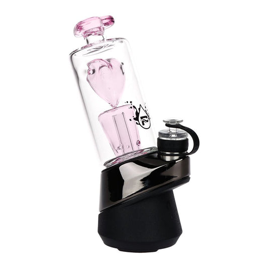 Pulsar Love Machine Puffco Peak/Pro Glass Bubbler Attachment - 4.75" - Pink Heart