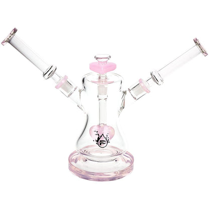 Pulsar Date Night: Part 2 Dual Neck Glass Water Pipe | 8.5" | 14mm F