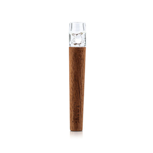 RYOT WOODEN ONE HITTER WITH GLASS TIP