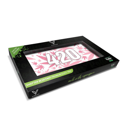 Glass "420" Rolling Tray