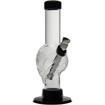 Mini Skull Acrylic Bong - 6" Tall - Multiple Colors