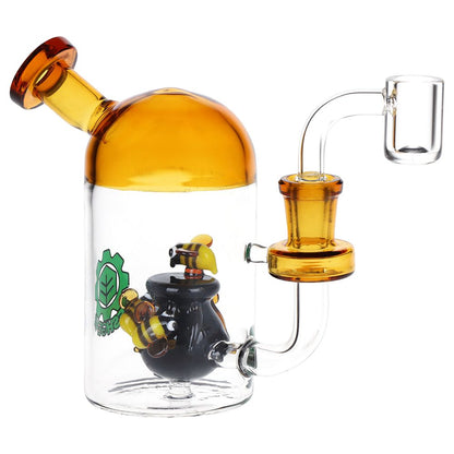 SeshGear Buzzin' Around the Honey Pot Glass Dab Rig - 5" / 14mm F