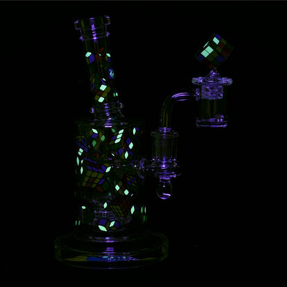 Pulsar Greatest Hits Series Glow Dab Rig Kit / 8" / 14mm F