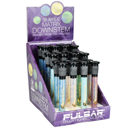 Pulsar Bubble Matrix Downstem - 24pcs