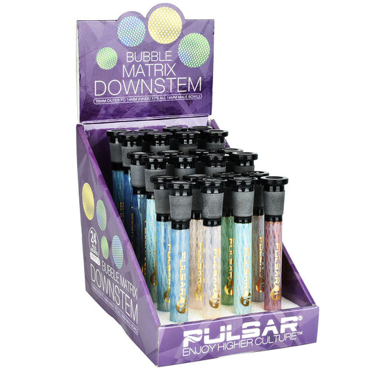 Pulsar Bubble Matrix Downstem - 24pcs