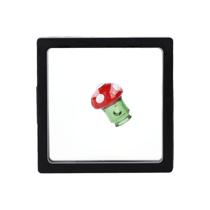 Pulsar Mushroom Glass Mouthpiece Attachment for Puffco Pivot w/ Display Stand - Colors Vary